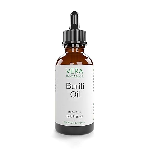 Aceite BURITI de Vera Botanics 100 puro y natural sin refinar prensado en frío para cara piel seca uñas labios cuerpo y cabello reduce la rotura del