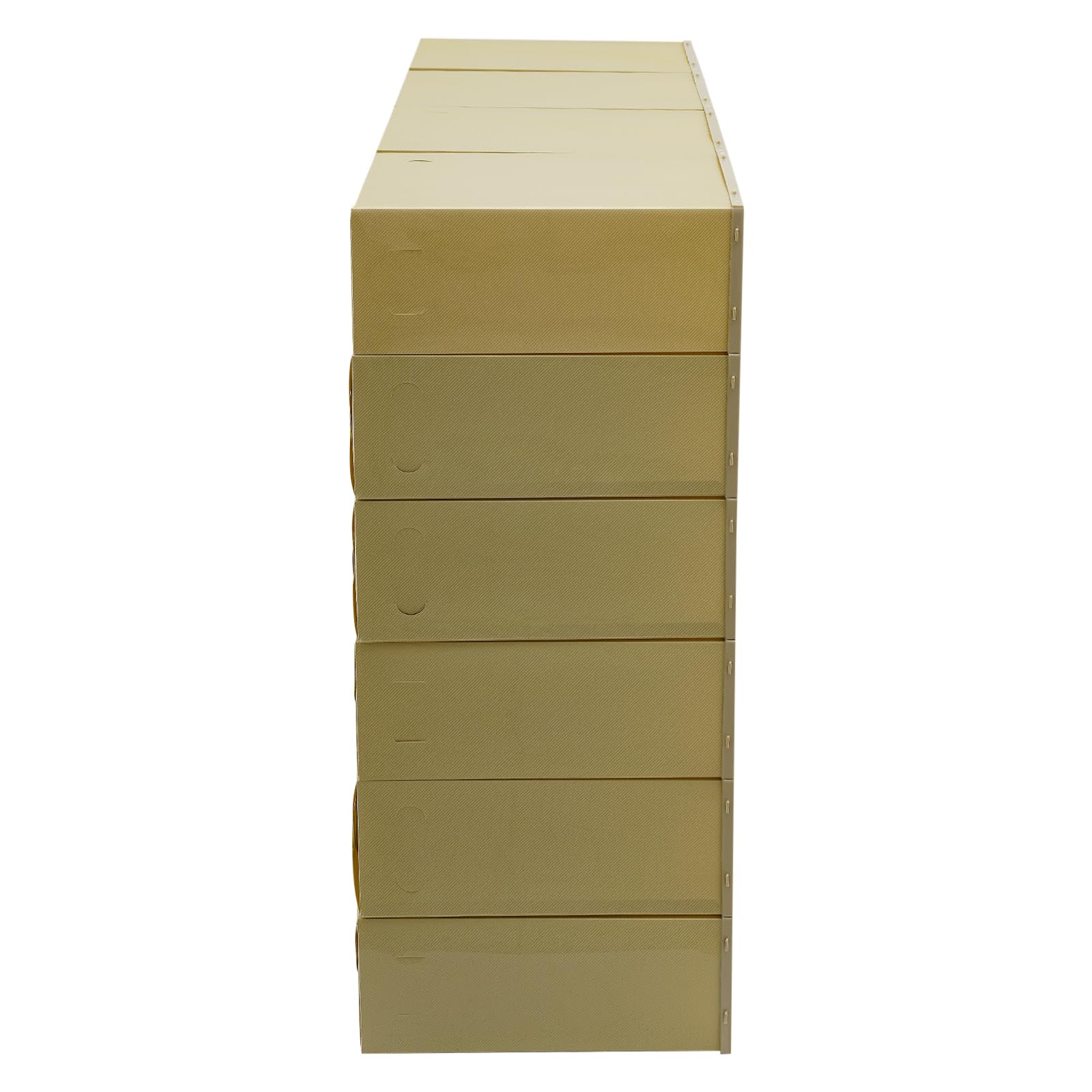 Juego de 24 cajas de almacenamiento de plástico para zapatos, 4,5 kg, 33 x 23 x 14 cm, con tapa abatible, cubierta transparente de agujeros redondos, almacenamiento de zapatos para guardarropa