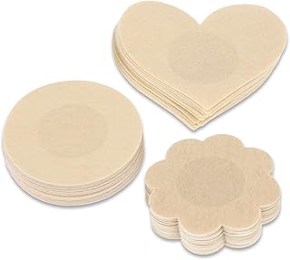 Sibba 30 Paar Unsichtbare Nippelpads Nippelabdeckung Einweg-Brustwarzen Brustaufkleber Nippel Pasties Aufkleber Nipple Cov...