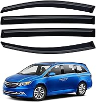 Vista 157 de Visera de ventana para Jeep Cherokee 1984-2001 (Excluye Modelo Limited), Protectores Guards Shields de lluvia de canal exterior, Deflector