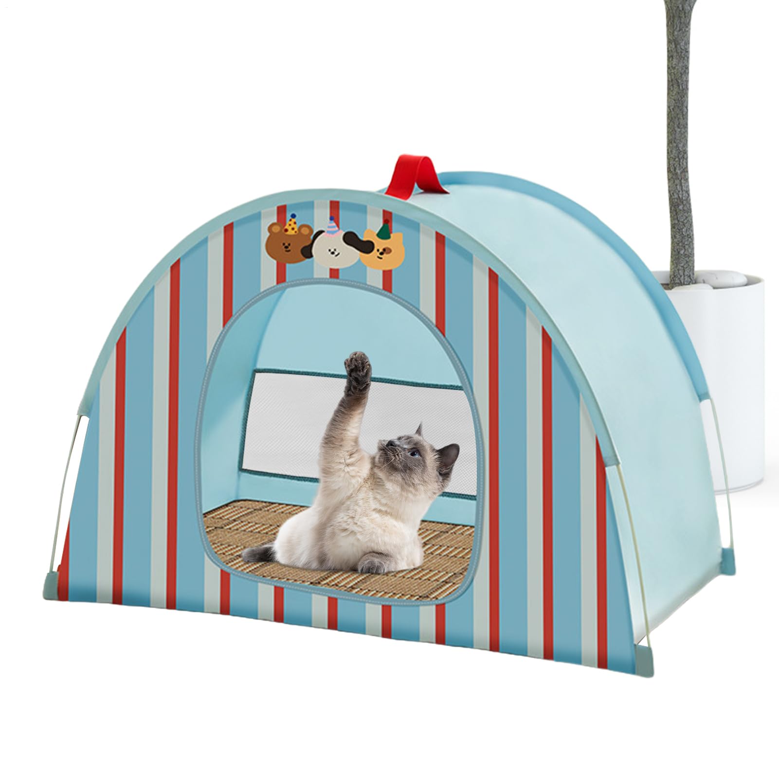 Tente pour chats et petits chiens niche pliable respirante pour camping et maison