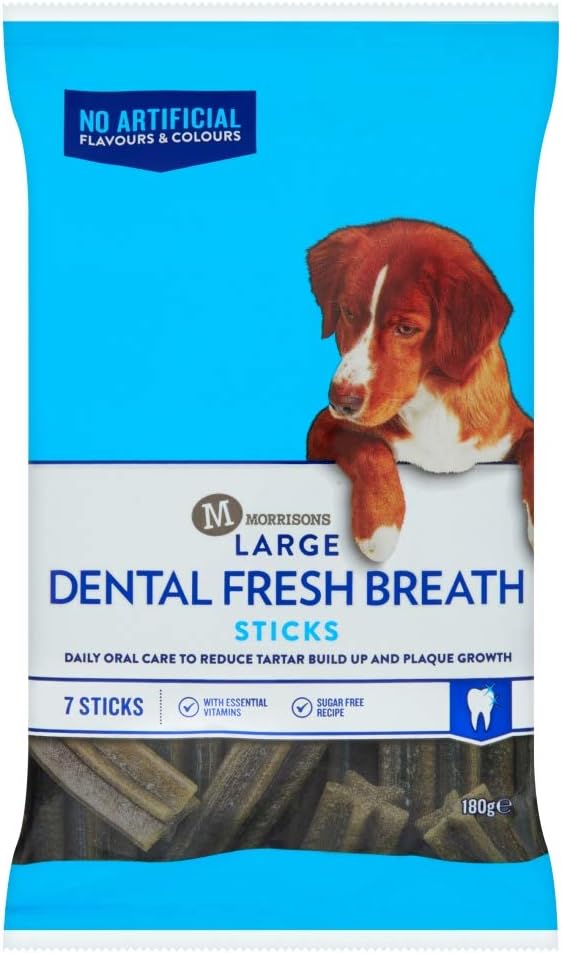 Morrisons Large Dental Fresh Breath Sticks, Pack of 7 Amazon.co.uk Pet Supplies