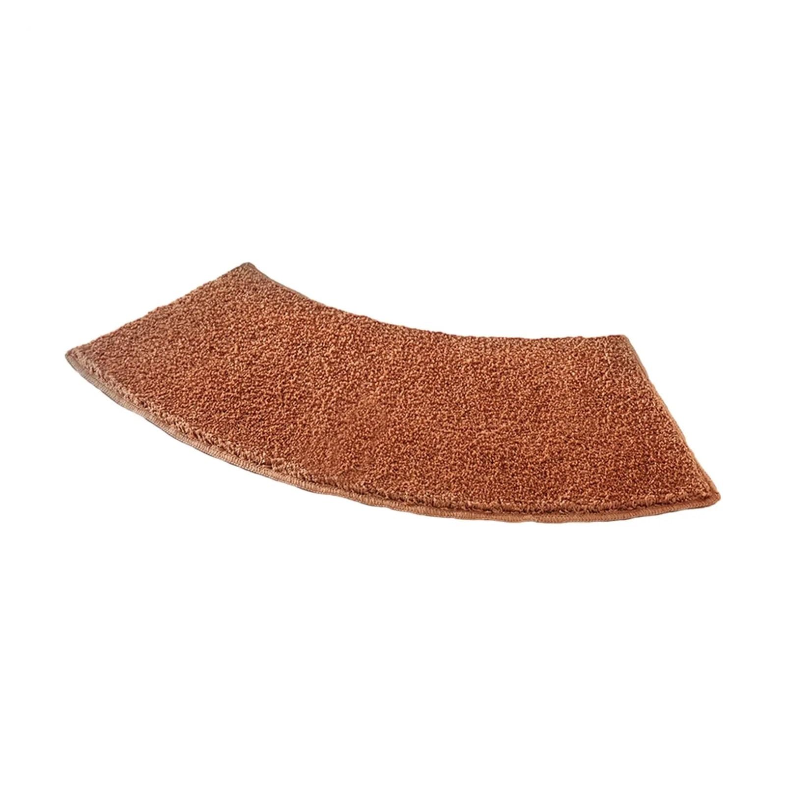 Curved Shower Mat Luxurious Curved Bath Mat For Ultimate Comfort And In The Bathroom(BROWN)