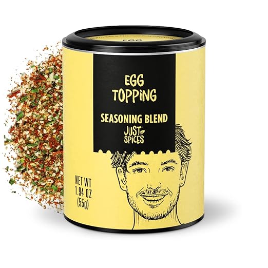 Just Spices Egg Topping, 1.94 OZ I Breakfast and egg seasoning with white sesame, chili, grated tomato, sea salt and more