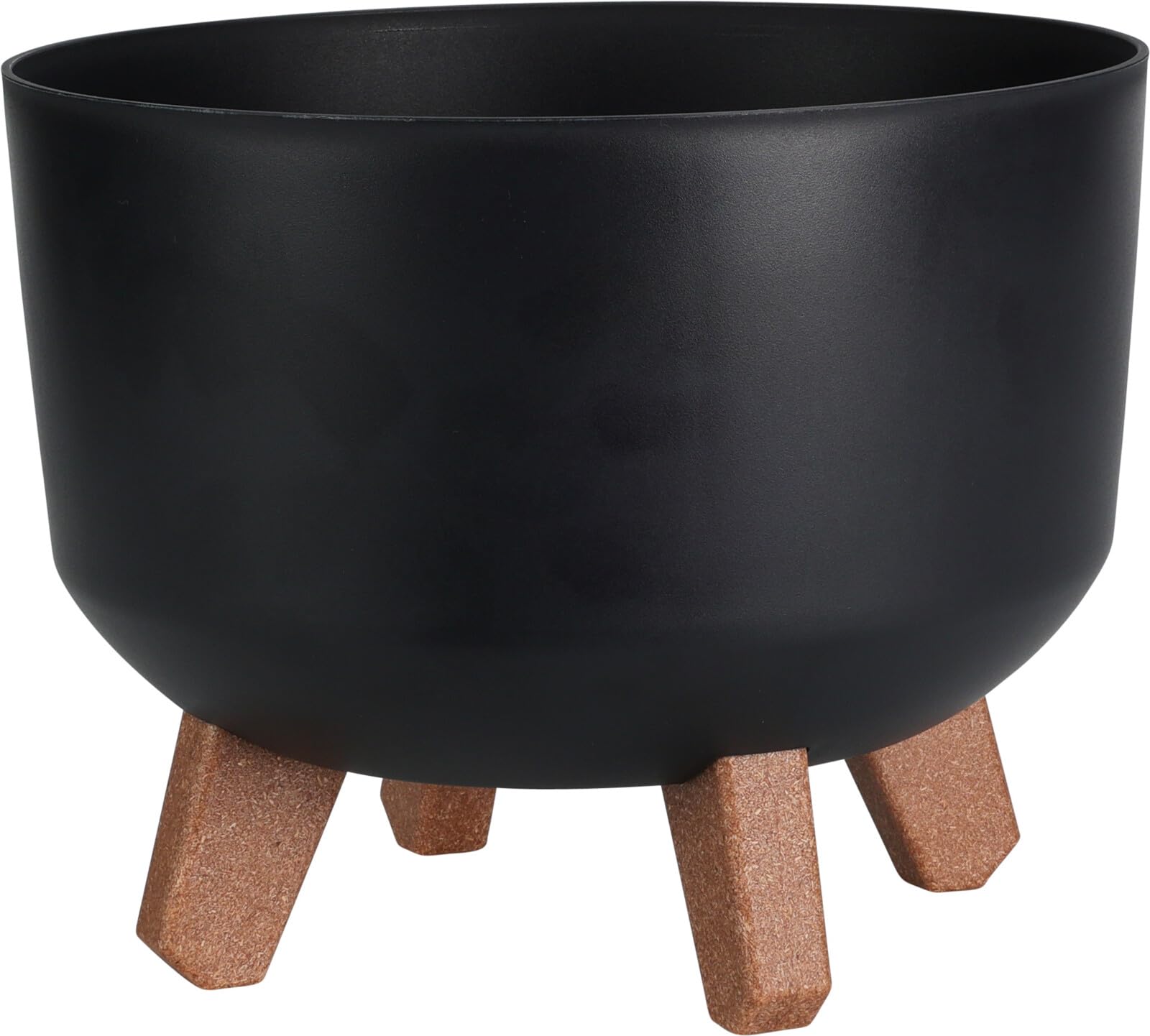 Muddy Hands Decorative Plant Pot with Legs Indoor Home Outdoor Garden Round Flower Planter Stand Holder Cover (Anthracite, Ø 24cm)