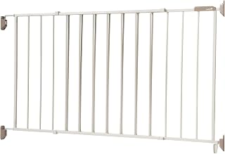 Safety 1st Wide and Sturdy Gate fits 40-60" wide, and 26.5" tall, Hardware mounted Metal Swing gate, Perfect for Babies and Pets, White