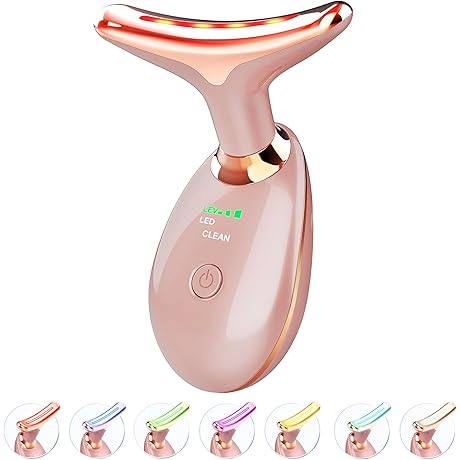 NuLife Beauty Premium Ultrasonic Facial Massager (Rose Gold) for Advanced Skincare, Puffiness Reduction, Wrinkle Treatment