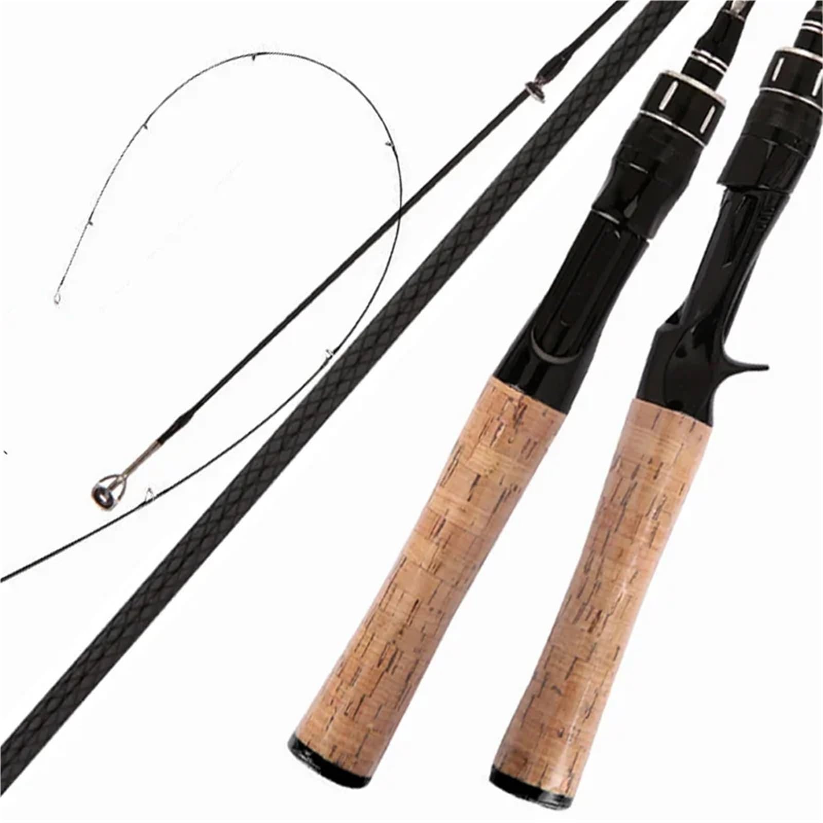 Canna da Pesca Leggera in Carbonio Veloce UL/L Punta Solida Peso richiamo 0,5-8g Linea WT 2-8lb Canna da Pesca alla Carpa Canna da Spinning Canna da Trota Spinning Rods(Casting Rod,1.68M)