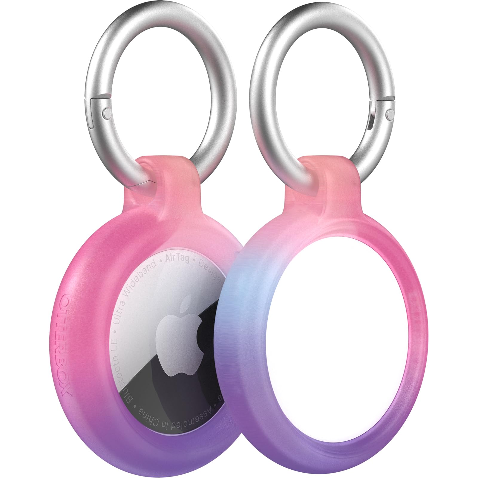 OtterBox AirTags Holder Etui na AirTag, Odporny na wstrząsy I upadki, ultra-cienki, wytrzymały futerał ochronny z dwa karabińczykiems na Apple AirTag, Eos
