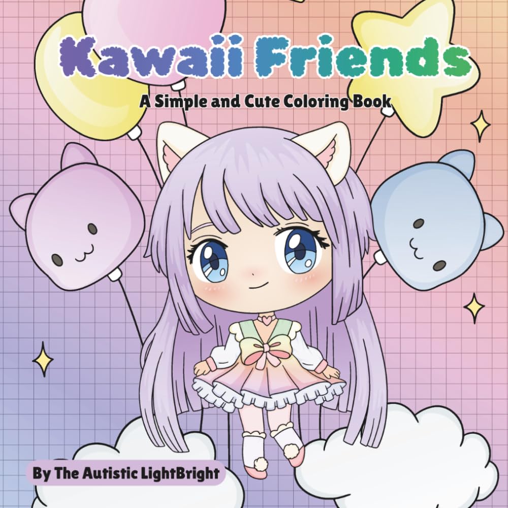 Kawaii Friends: A Simple and Cute Coloring Book