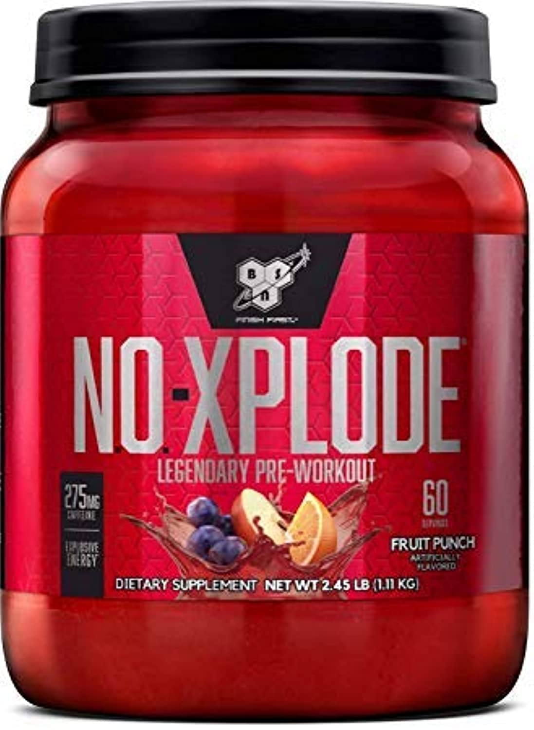 Bsn No-Xplode 2.0 - Fruit Punch,2.48 lbs - 12.50 x 17.00 x 12.50cm
