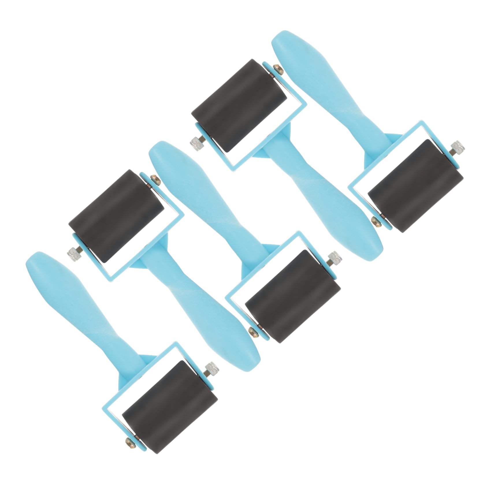 BUTIFULSIC 5pcs Printmaking Brayers Rollers Crafting Glue Paint Rollers Flexible Woodworking Glue Spreaders