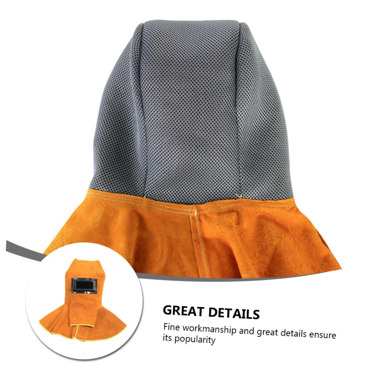 Gorro de Soldador de con Chal Ligero y Resistente para Protección Térmica Soldadura y Trabajos Industriales