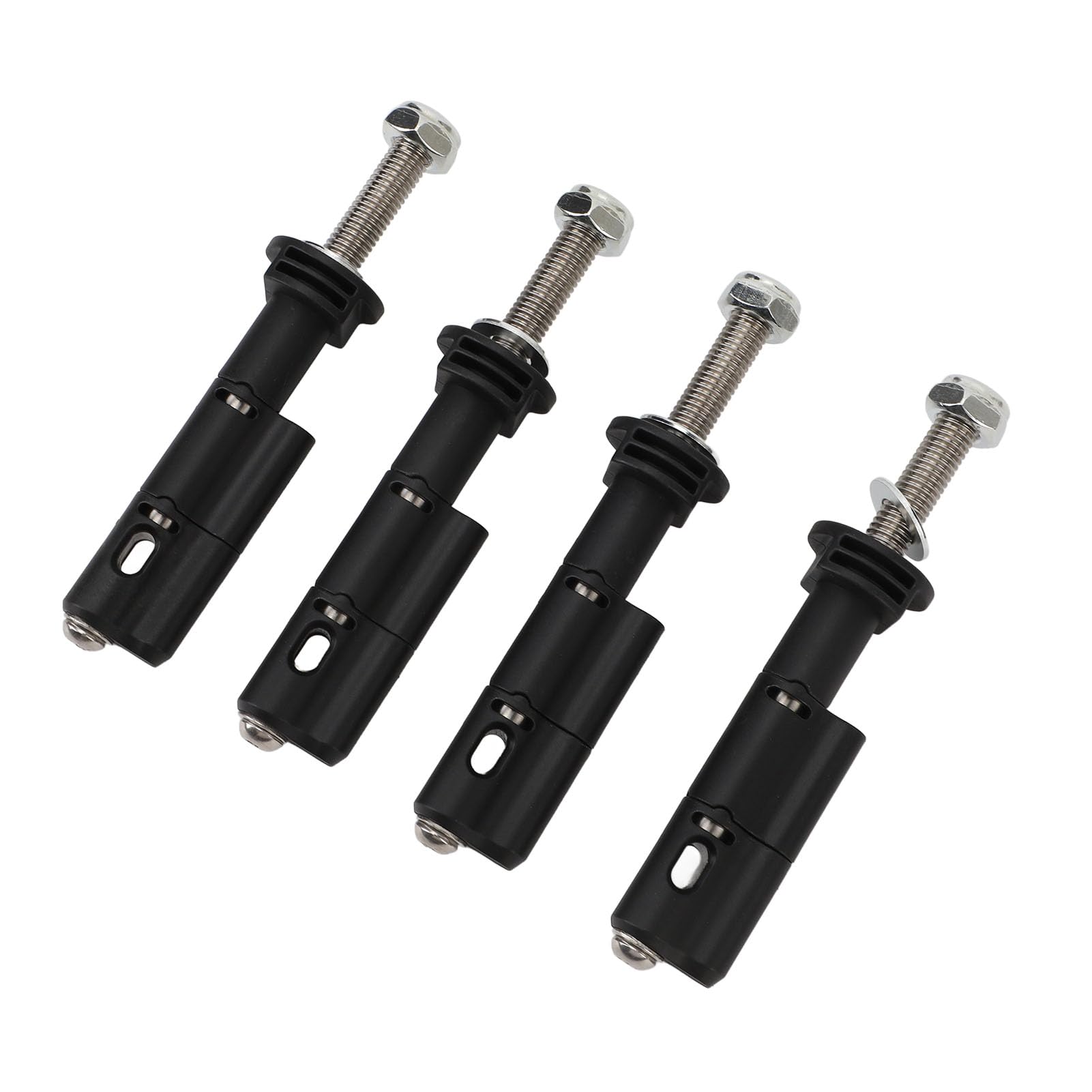 Set di Perni di Montaggio per Scheda di Trazione Perni di Sicurezza Durevoli Antifurto per Maxtrax e MKII Confezione da 4 Pezzi in Acciaio Inossidabile e Nylon (Con blocco password)