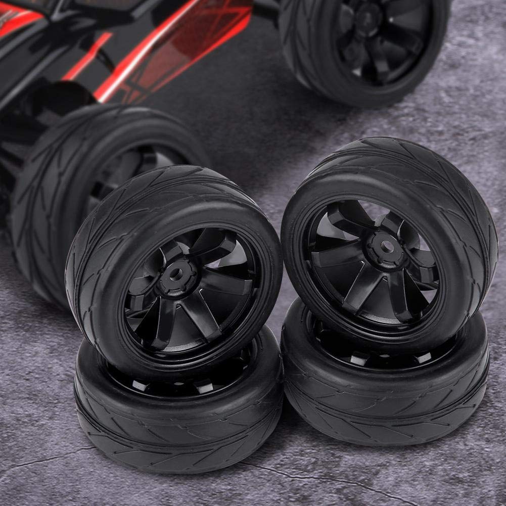 Zouminy 4 Pneus Caoutchouc Pour Voiture RC 1/10, Jantes 10 Trous, Tout-terrain, Racing