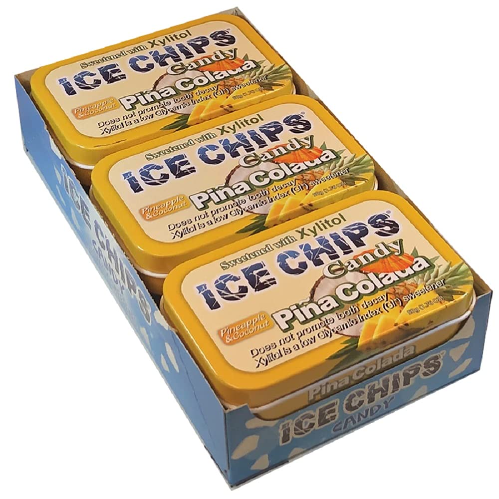 Xylitol Candy Tins 10.56 oz total (Pina Colada, 6 Pack) - Includes BAND as shown