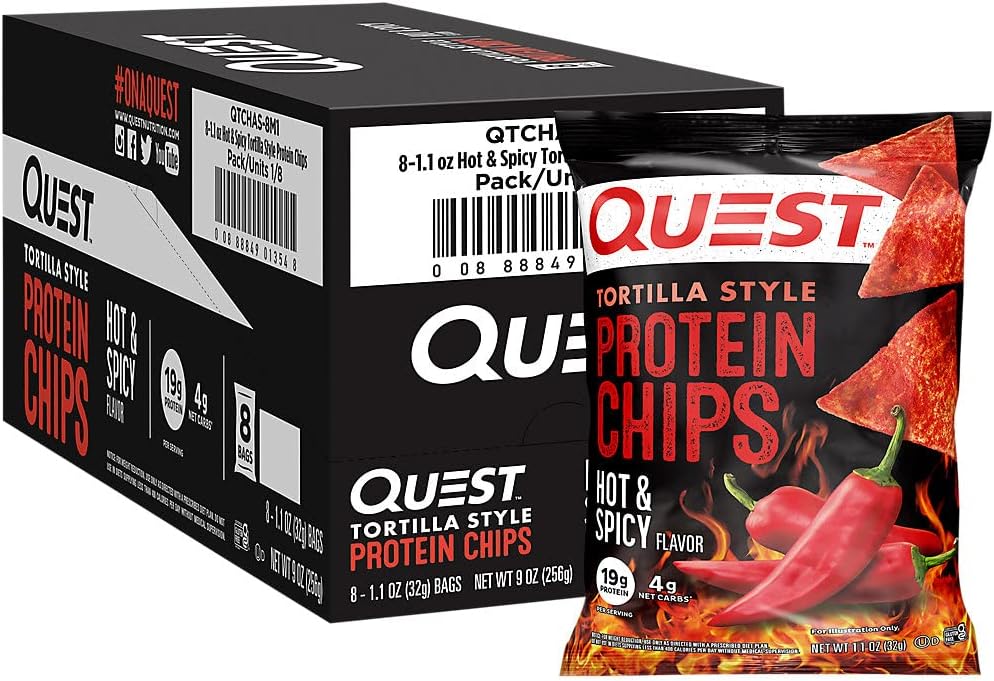 Quest Nutrition Protein Chips 8x32g Hot & Spicy