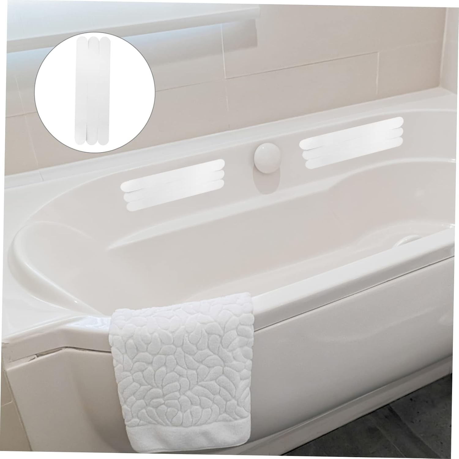 TIDTALEO Anti-Slip Tape for Bathroom Waterproof Adhesive Bath Safety Strips 2cm x 0cm Non-Slip Stickers for Bathtubs Showers and Floors