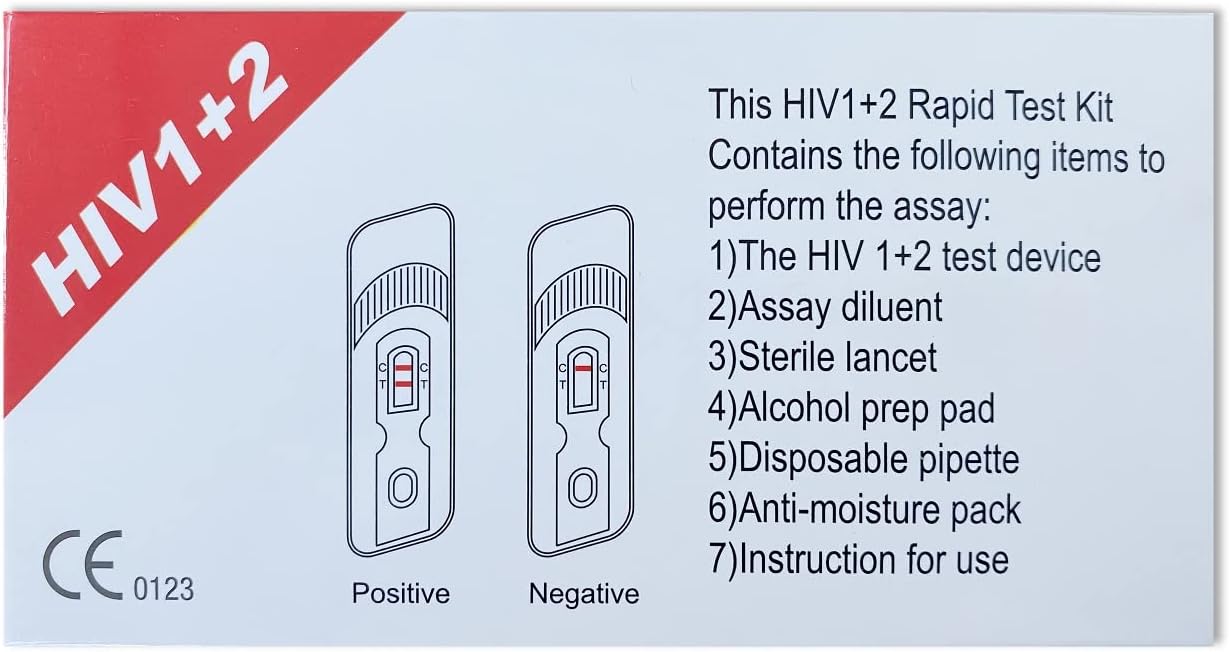 INVBIO #H.I.V Test Kit at Home Blood Rapid Test, VIH iH.I.V Rapid Home Test Kit, 1 Pack