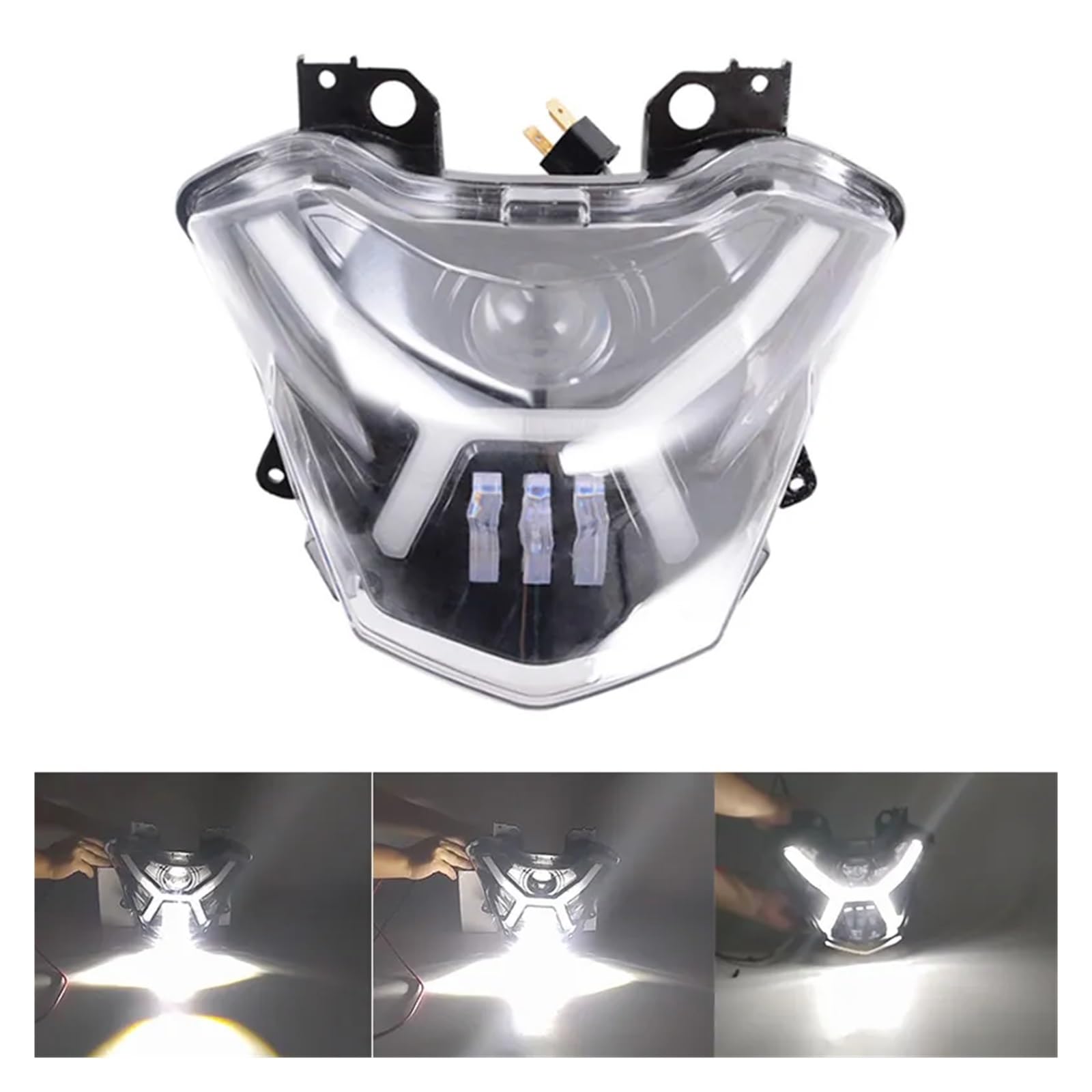 Z650 ヘッドライト　多分社外　裏MIN HSIANG書いてある　点灯未確認 Amazon.co.jp: 12V LED ヘッドライト Kawasaki Z650 Z 650 ABS 2017