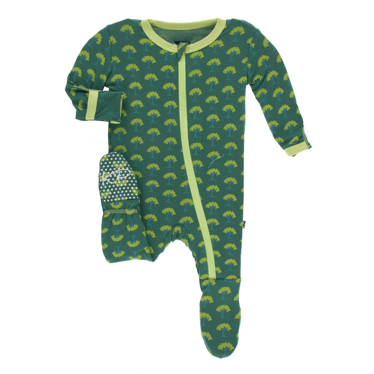 KicKee Pants Little Boys Print Footie with Zipper - Pond Leafy Sea Dragon, 12-18 Months — view 13