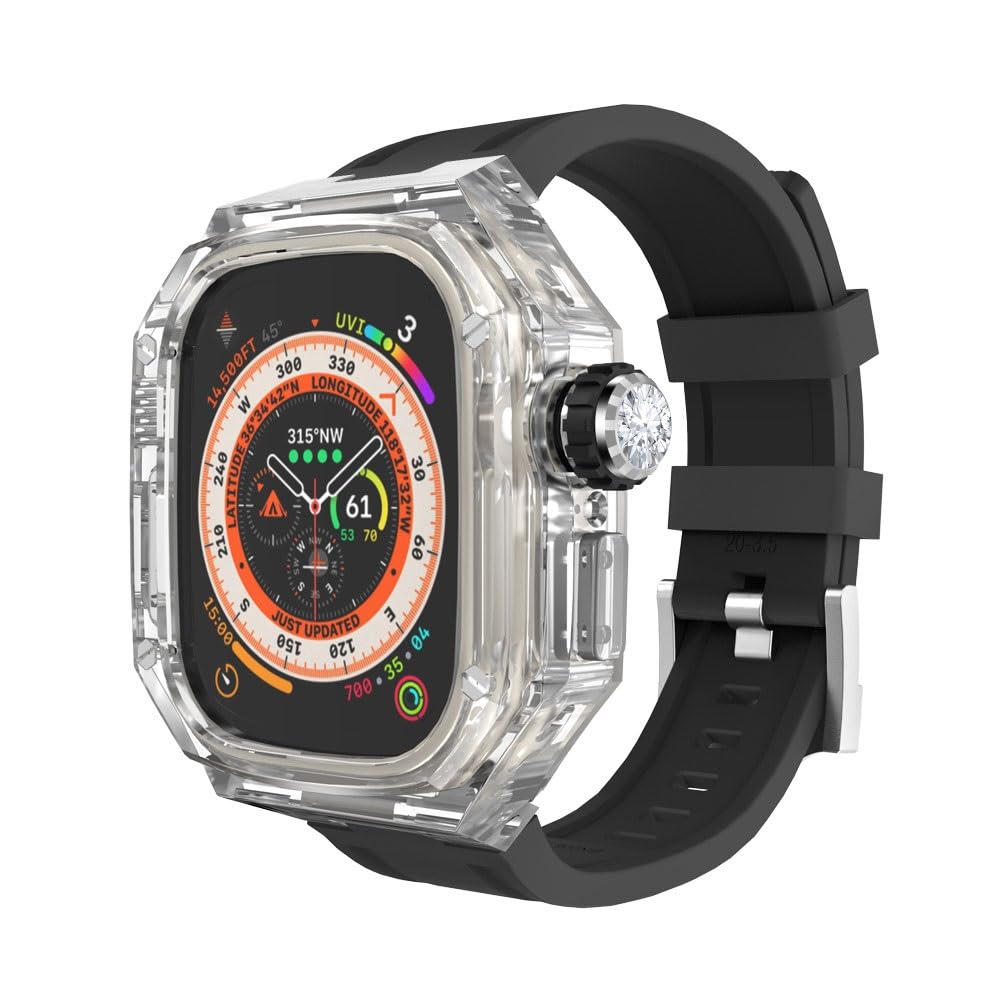 Kit modification 49mm Apple Watch Ultra boîtier transparent luxe - 8