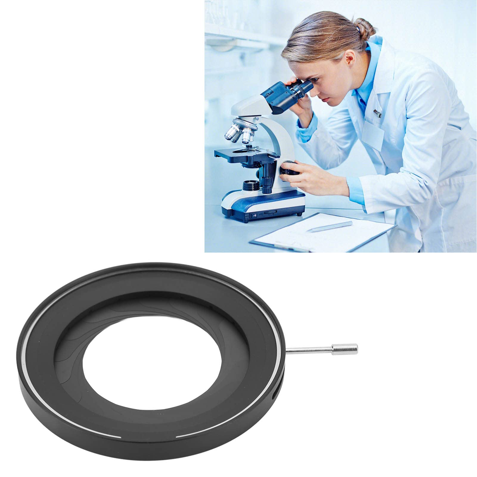 Raguso Diaphragme d'ouverture, diaphragme d'ouverture d'iris mécanique Compact, diamètre extérieur de 82 mm, poignée Ferme, Fonctionnement en Alliage d'aluminium pour Appareil Photo
