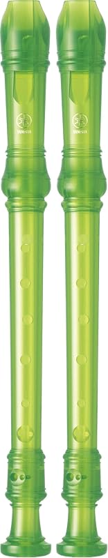 Grabador soprano Yamaha YRS-20 de 3 piezas, verde (pack de 2)