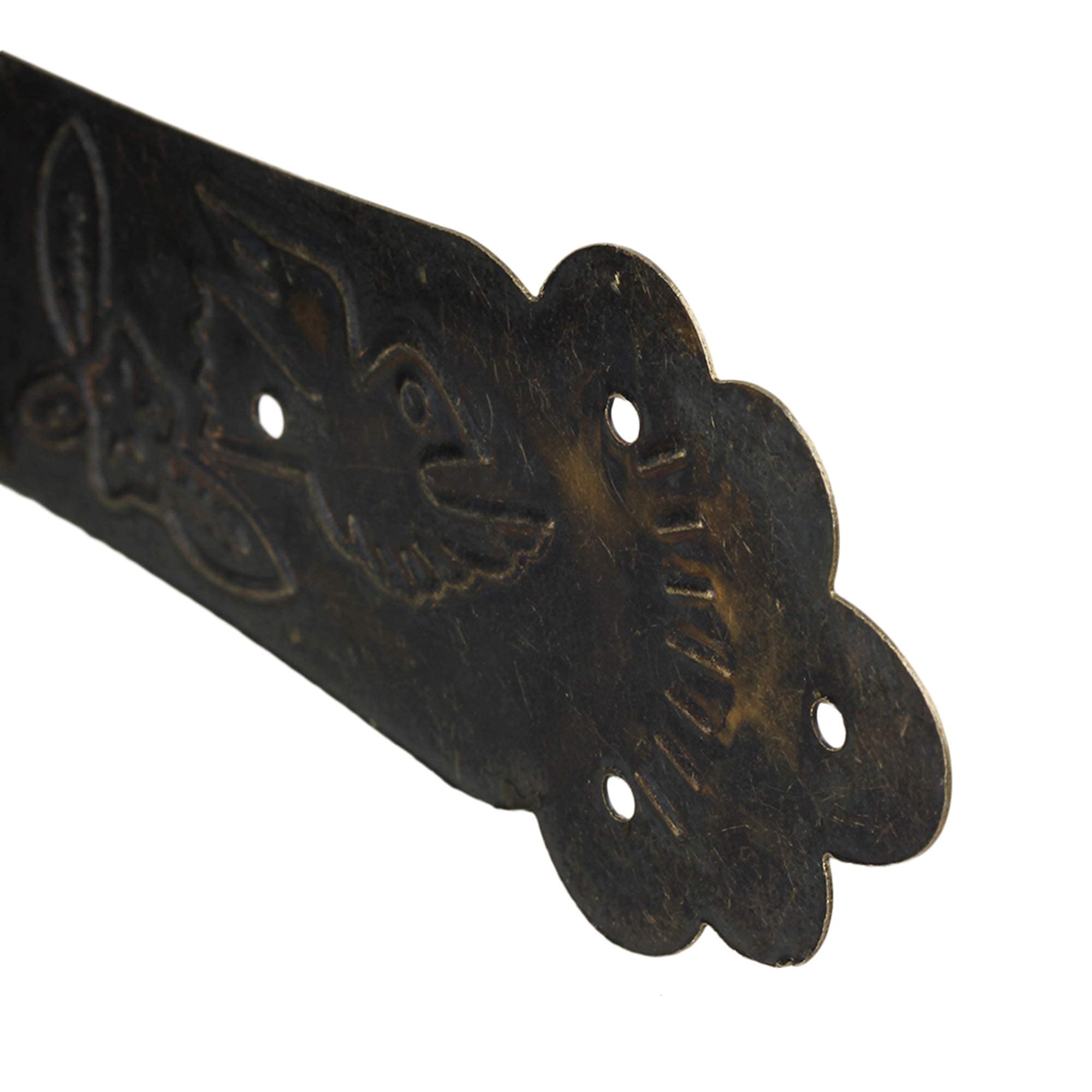 Lot de 20 Boîte en métal Coin Protector Edge protection de sécurité décoratifs Bronze Tone 110 mm x 26 mm, bronze