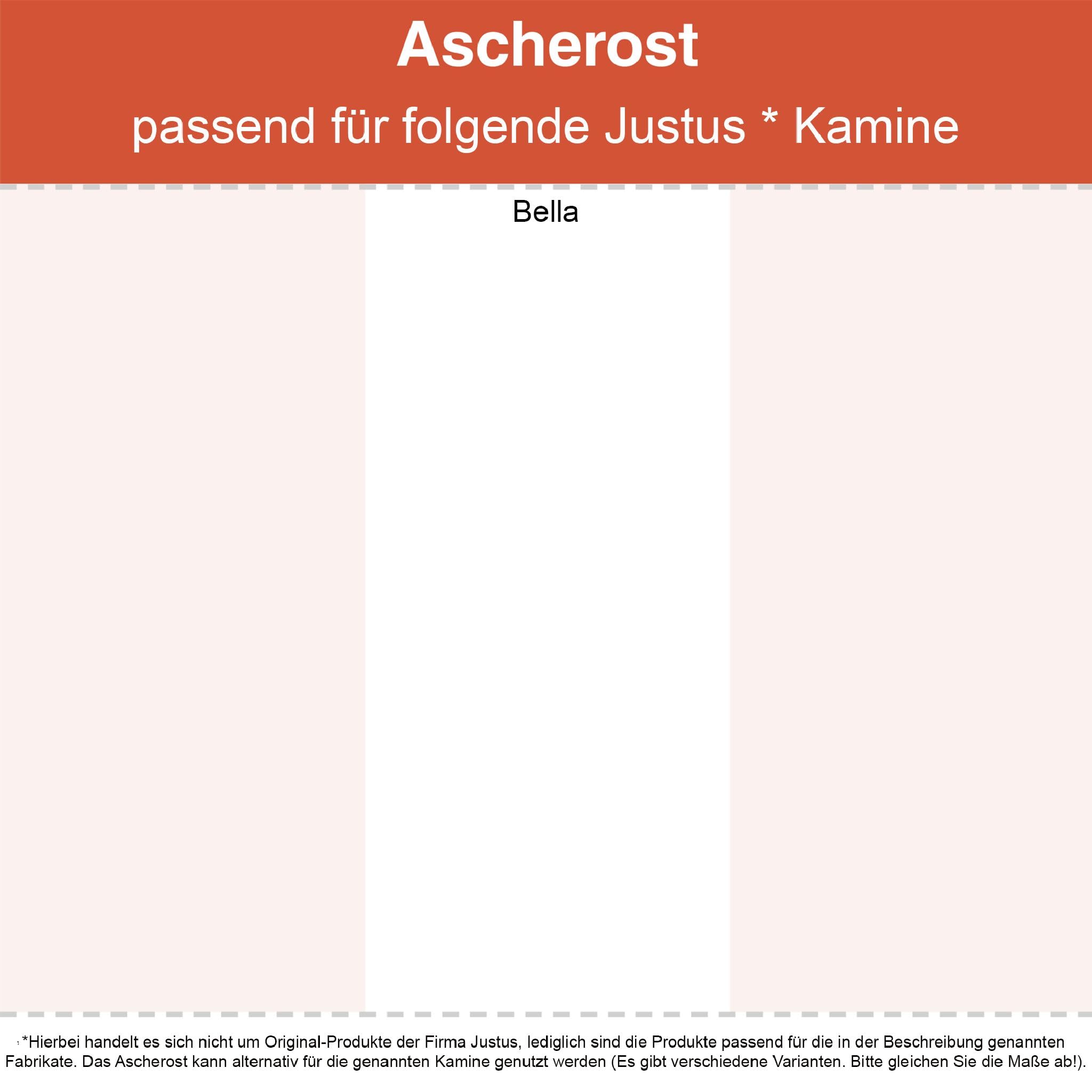 Kaminrost/Ascherost Rund Ø 165 x 8 mm passend für Jydepejsen Bella** Kaminöfen inkl. Modellübersicht - Ascherost Kamin aus massivem Stahl - Feuerrost feuerfest & hitzebeständig