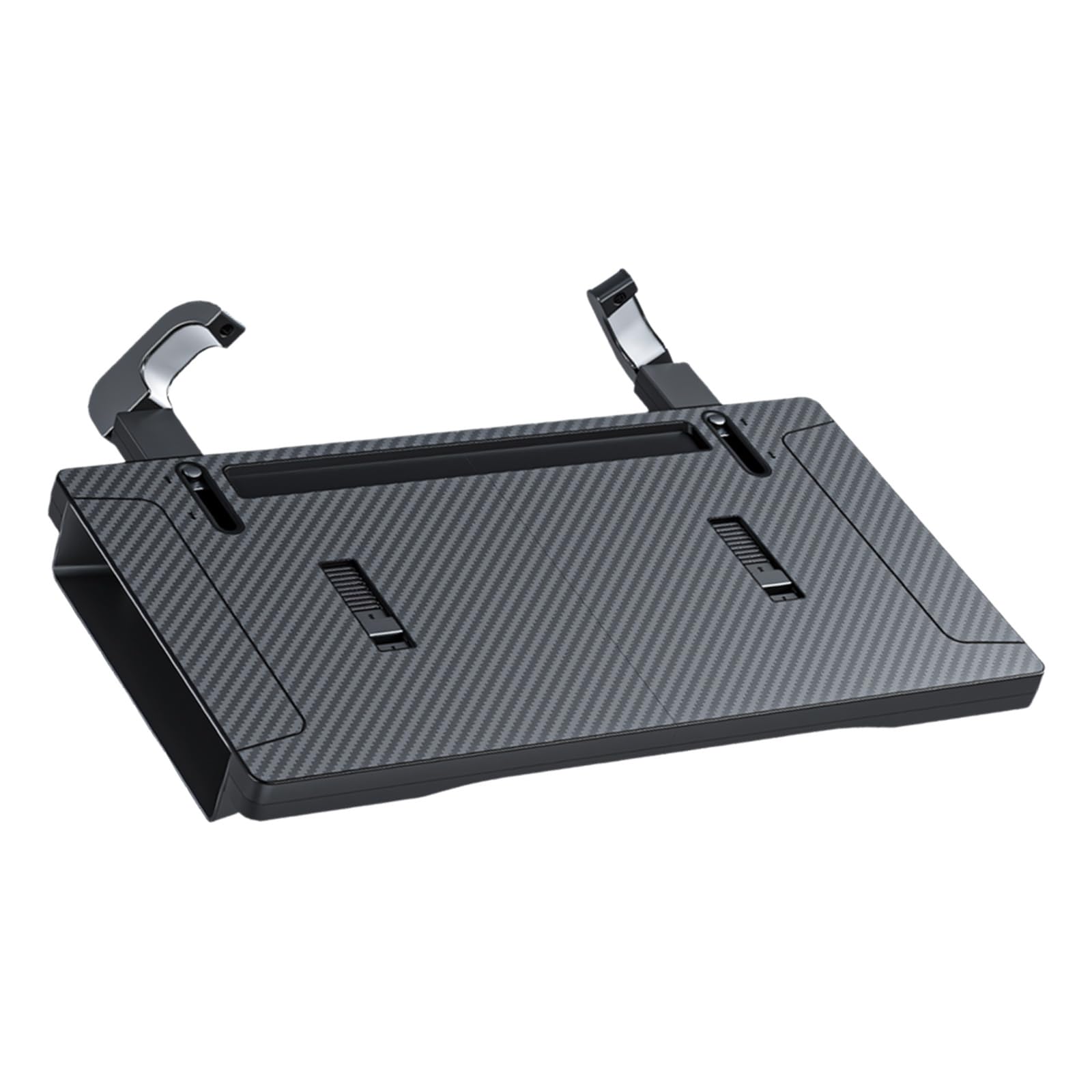 Vassoio da lavoro per auto, pieghevole, in ABS, con superficie di 48 x 26 cm, per laptop e oggetti quotidiani, portatile, in ABS