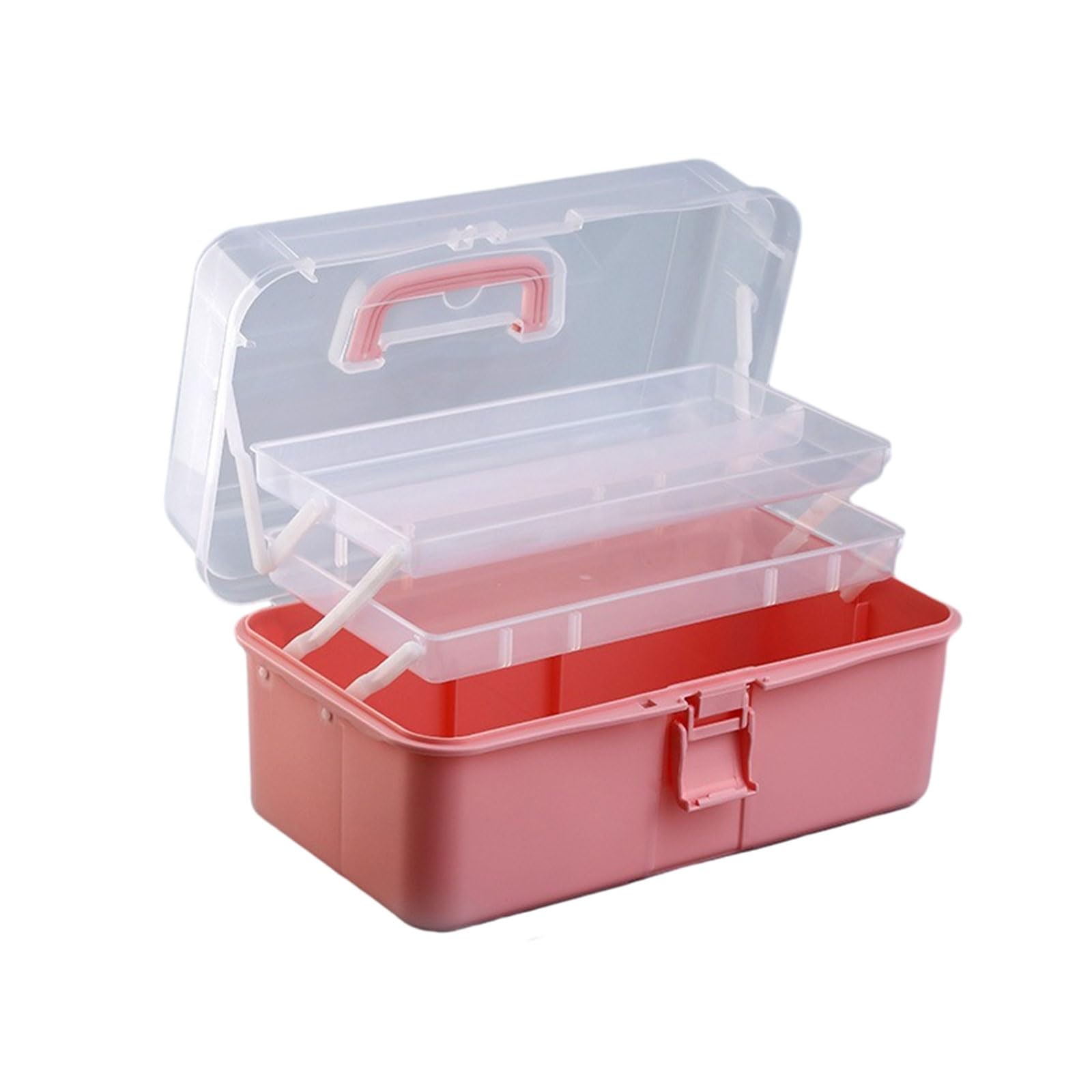 FackLOxc Multifunction Storage Box 3 Layer Case Practical Medicine for School Multifunctional Organizers Three-layer Practical Case