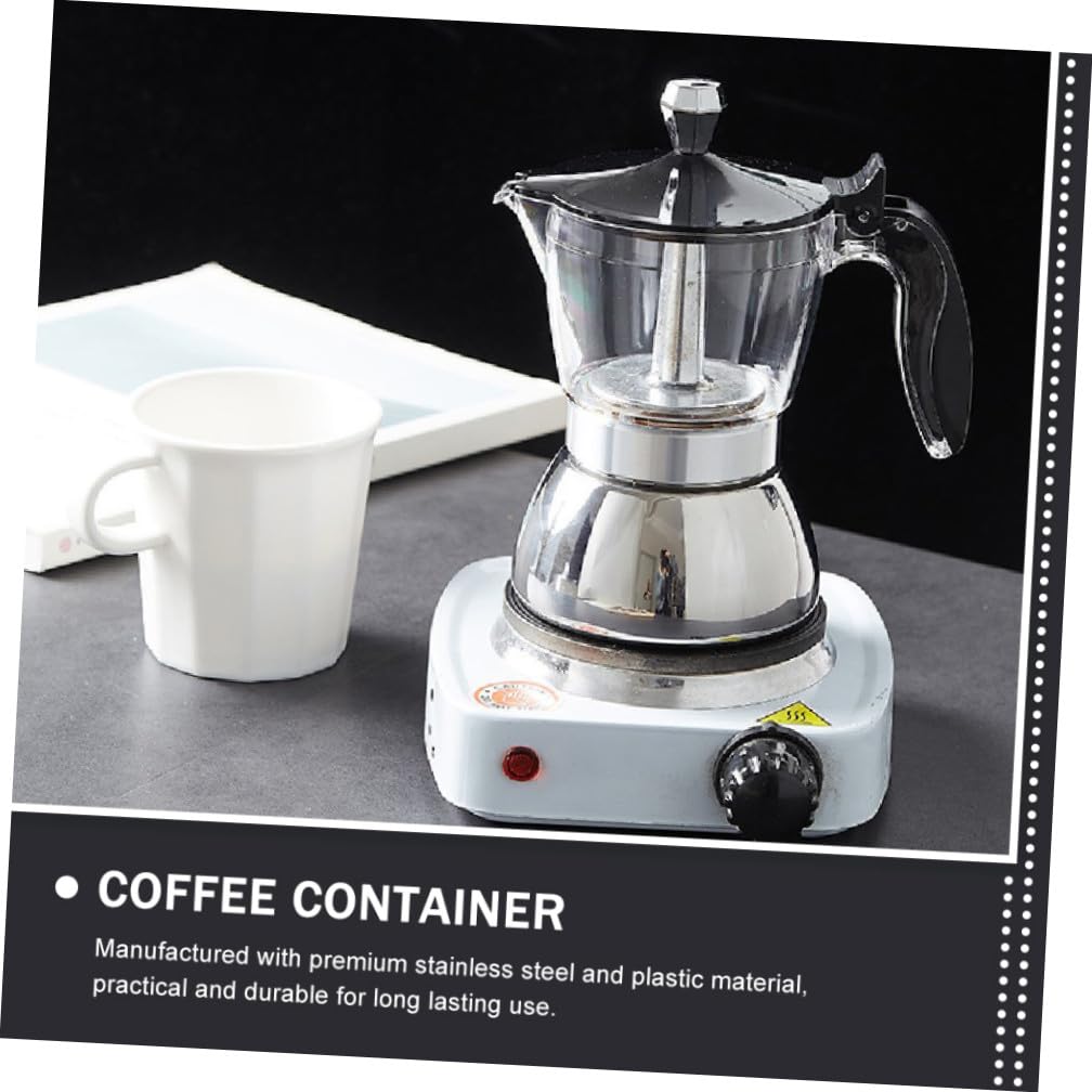 Hemobllo Cafetera Transparente Visible Para Casa Cafetera Espresso Manual De Hervidor De Duradero Para Preparar Café