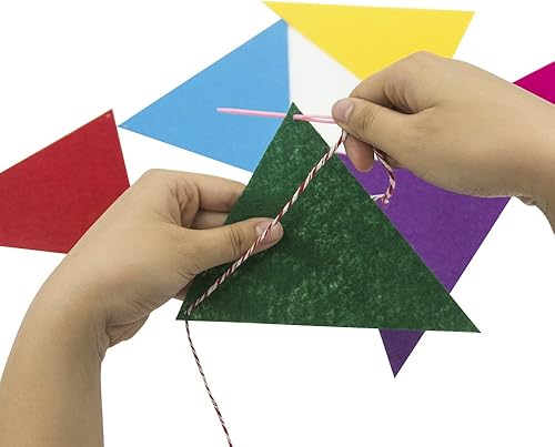 Miniatura 7 de Banderines de tela de fieltro arcoíris, 35 unidades24.6 pies (paquete de 3) carteles decorativos para fiestas de cumpleaños, baby shower, decoración