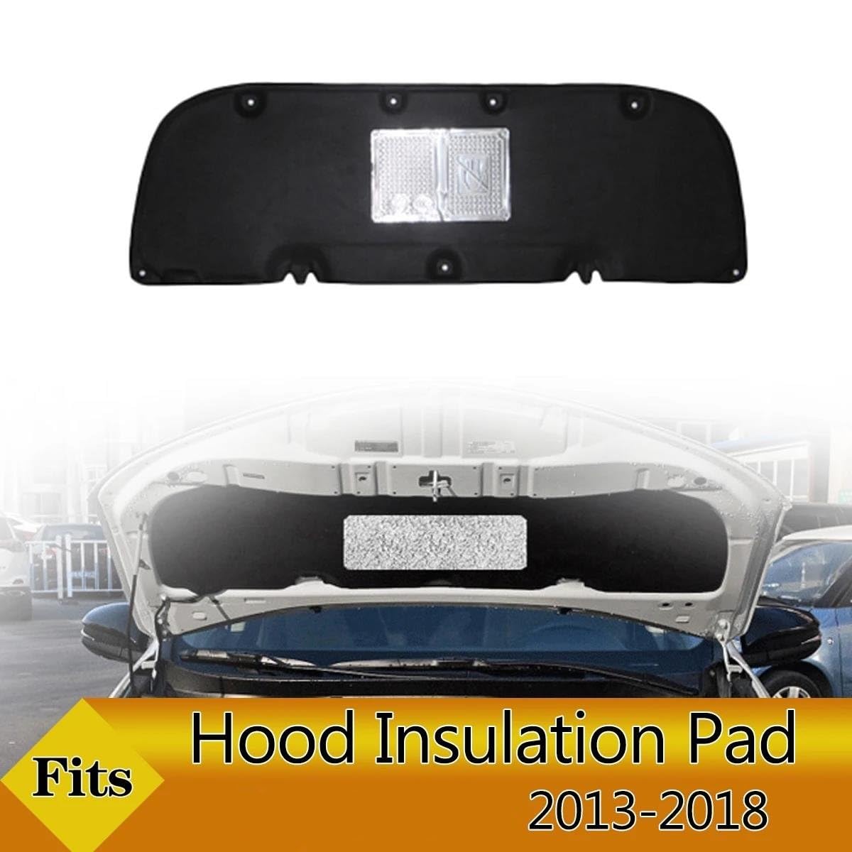 Isolant d'automobile Coussin D'isolation De Capot Moteur Avant Couverture Tapis Insonorisé En Mousse Coton Thermique Pour Toyota Pour Rav4 2013 – 2018 Tapis insonorisant Moteur