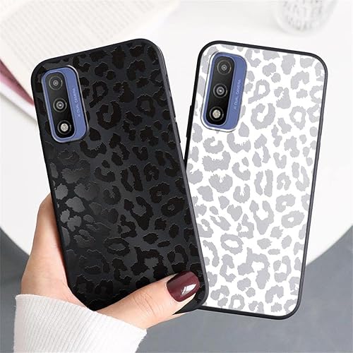 Miniatura 2 de Paquete de 2 fundas de teléfono con estampado de guepardo lindo para Motorola G Pure (4G) de 6.5 pulgadas, diseño de leopardo de lujo, silicona