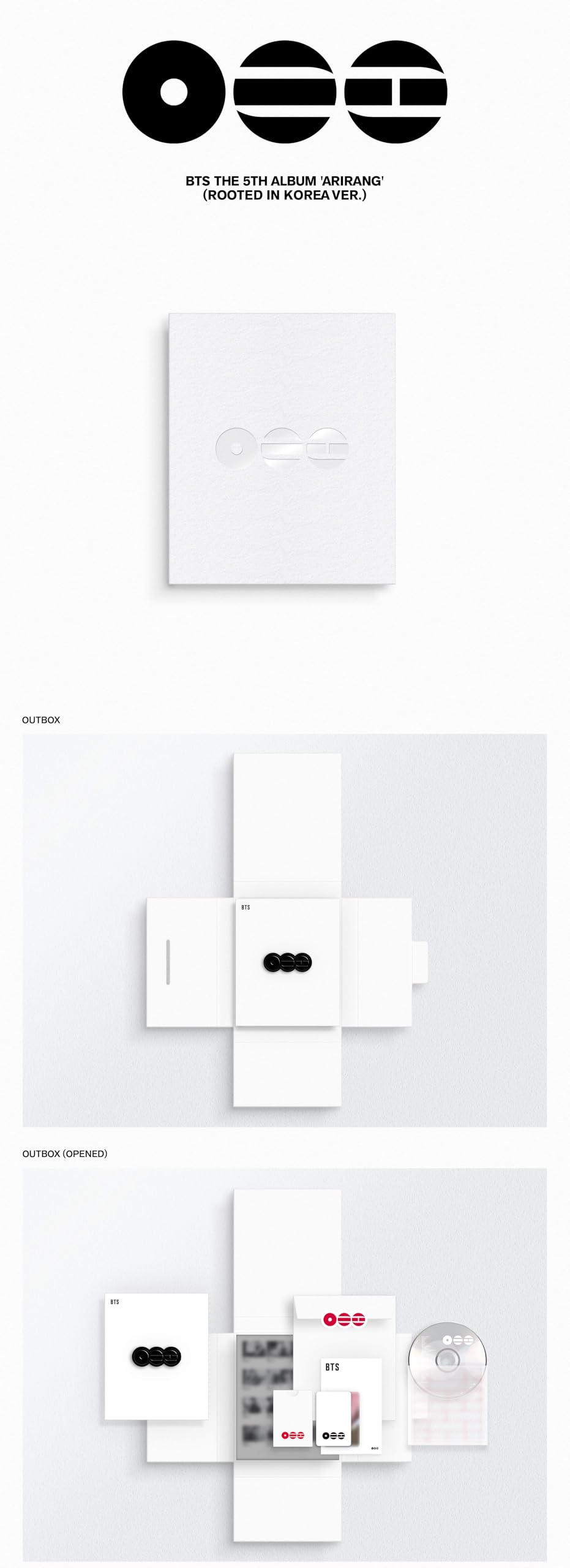 BTS ARIRANG Album [Rooted in Korea + Rooted in Music SET Album Ver