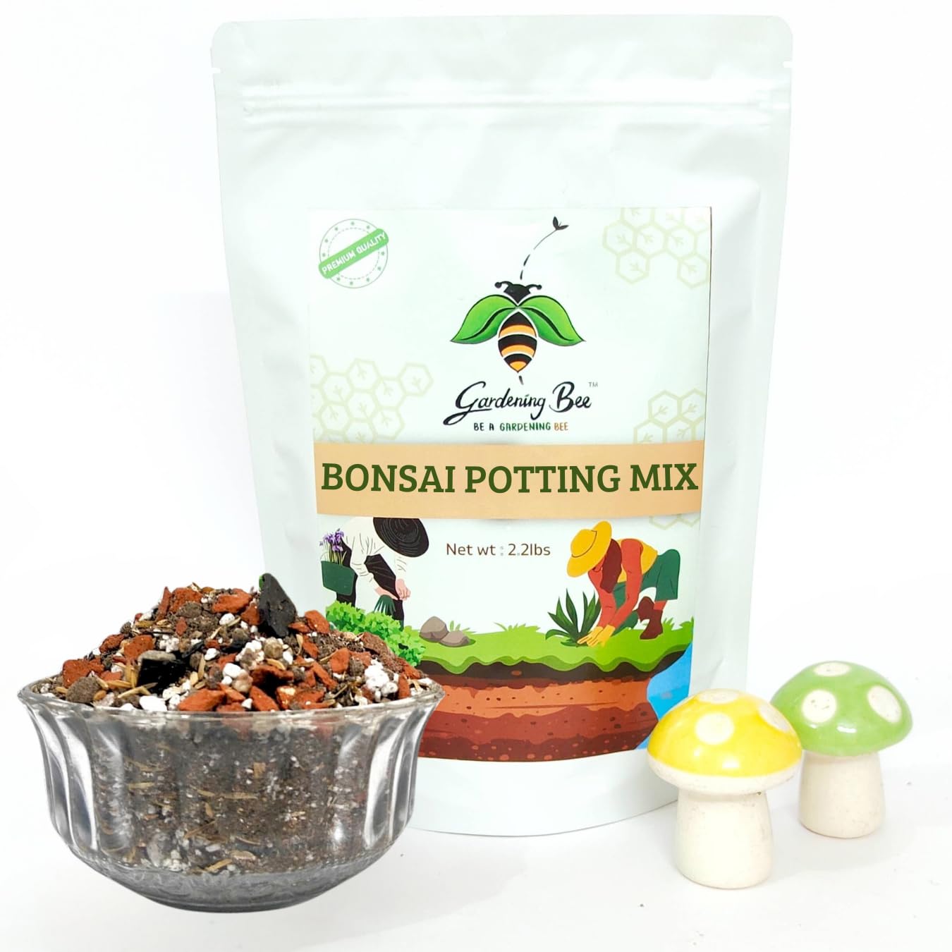 Gardening Bee Bonsai Potting Mix (2kg) Essential Organic Premium Soil for BonsaiMix | Curated by Bonsai Artists | Ready to use Plants Loose, Well-Drained, Porous Holds Optimum Moisture (2 kg)-image-10