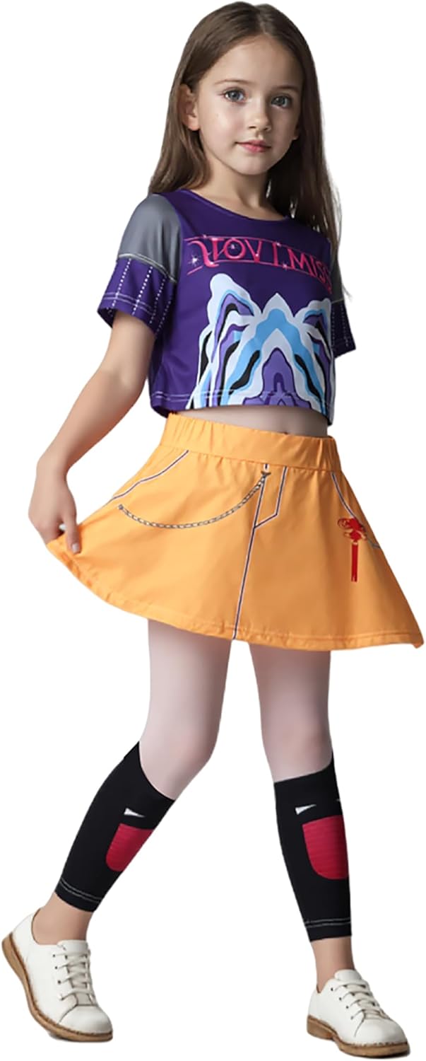 children's costumes, girls' cosplay, pop singer stage costumes, halloween costumes blue 7-8years