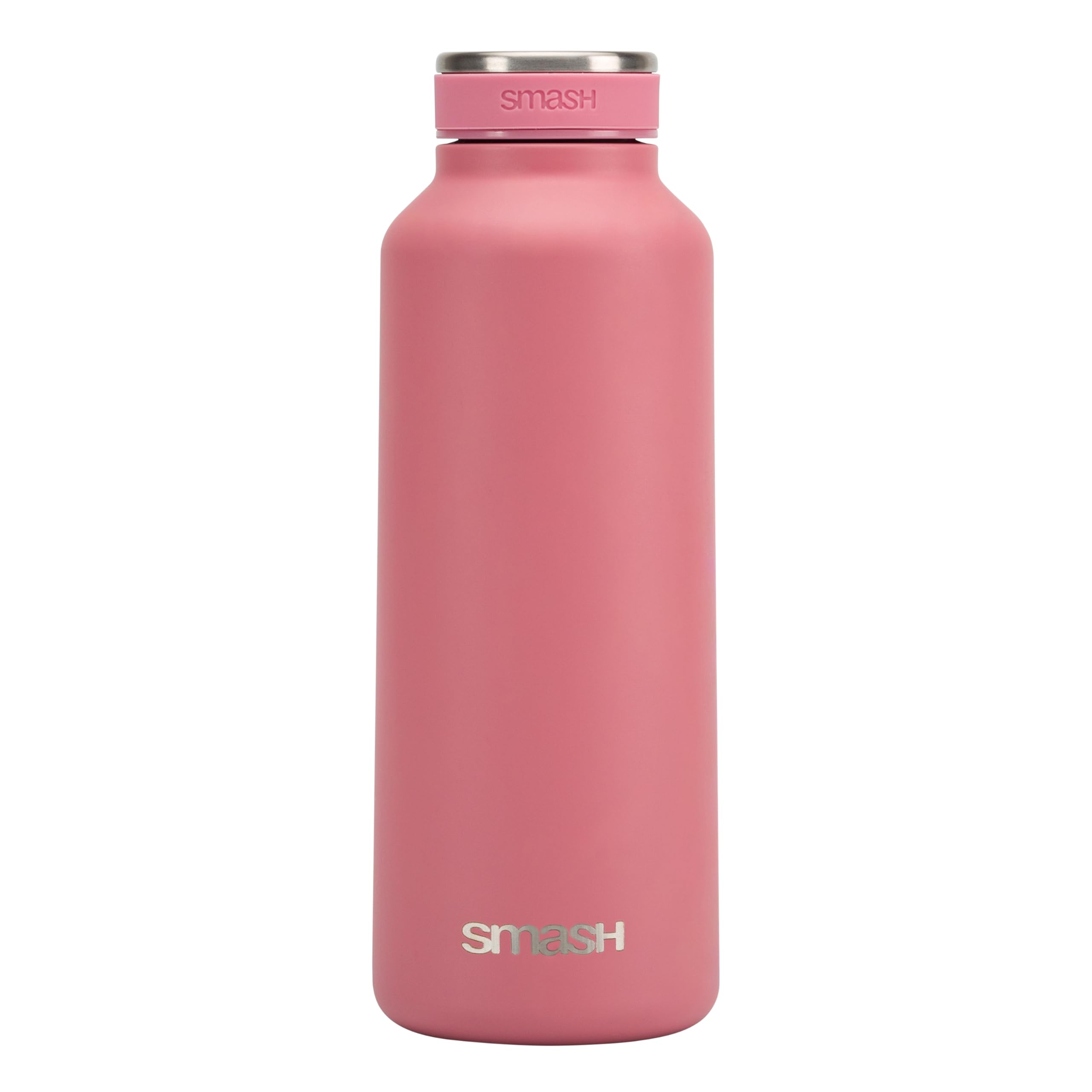 Smash Stainless Steel Double Wall Screw Top 500ml Rivus Water Bottle Pink