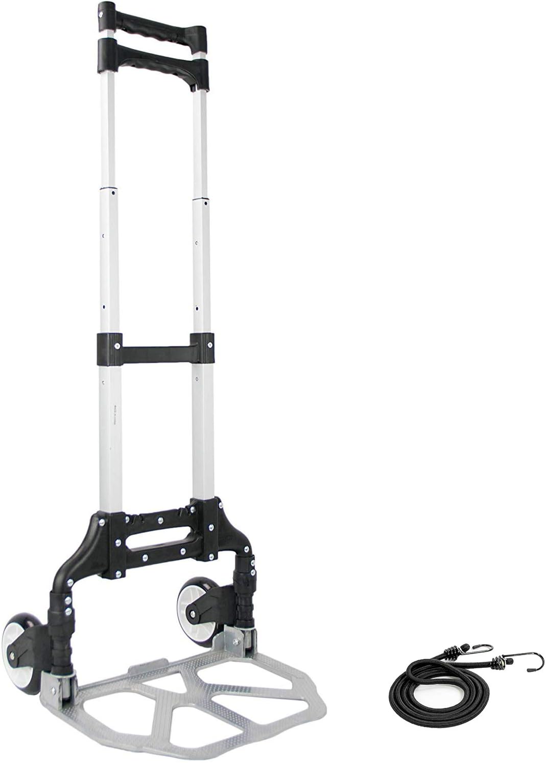 VIVO Aluminum Folding Hand Truck Assistant Telescoping Dolly Cart, 165