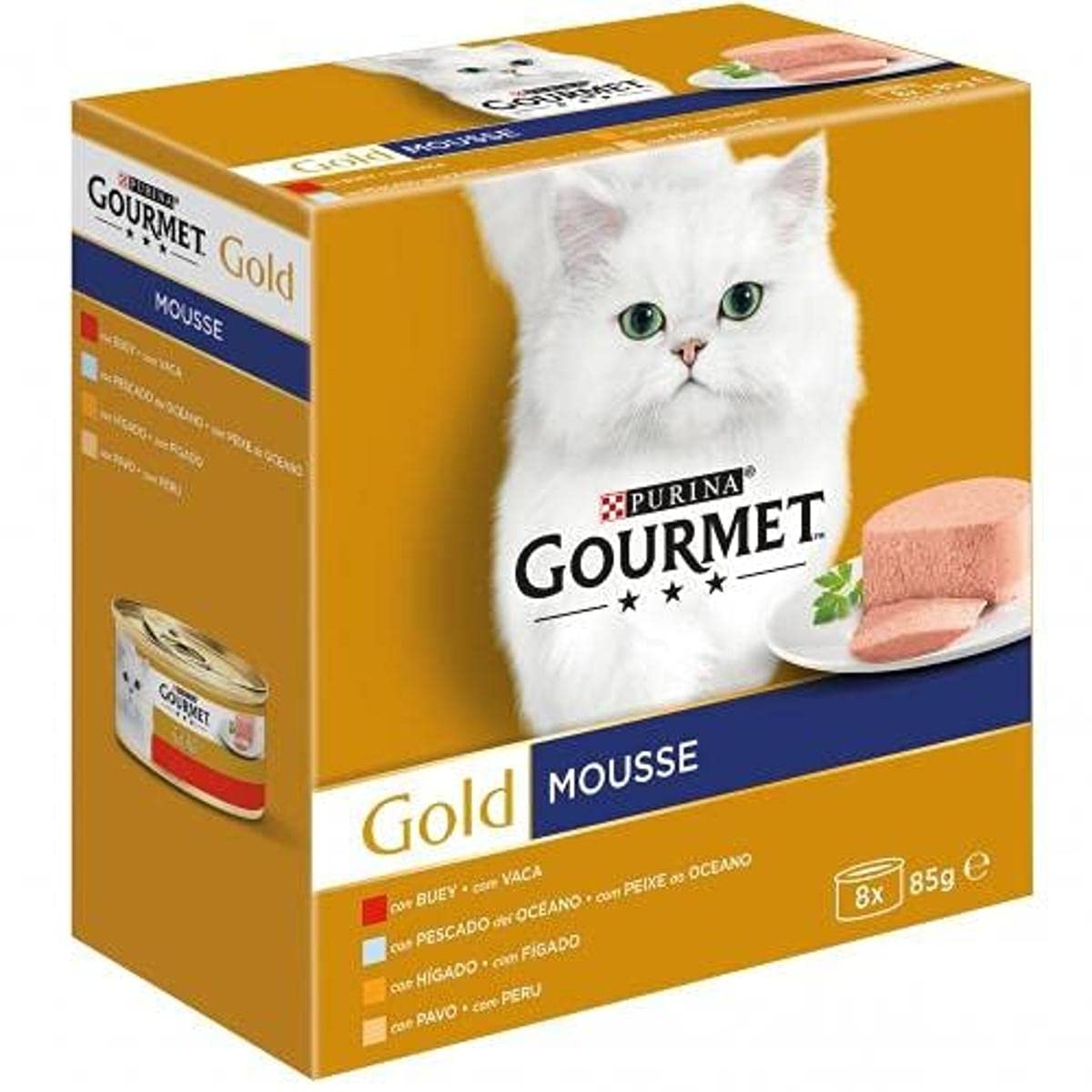 Gourmet Gold Mousse Surtido, 8 x 85g