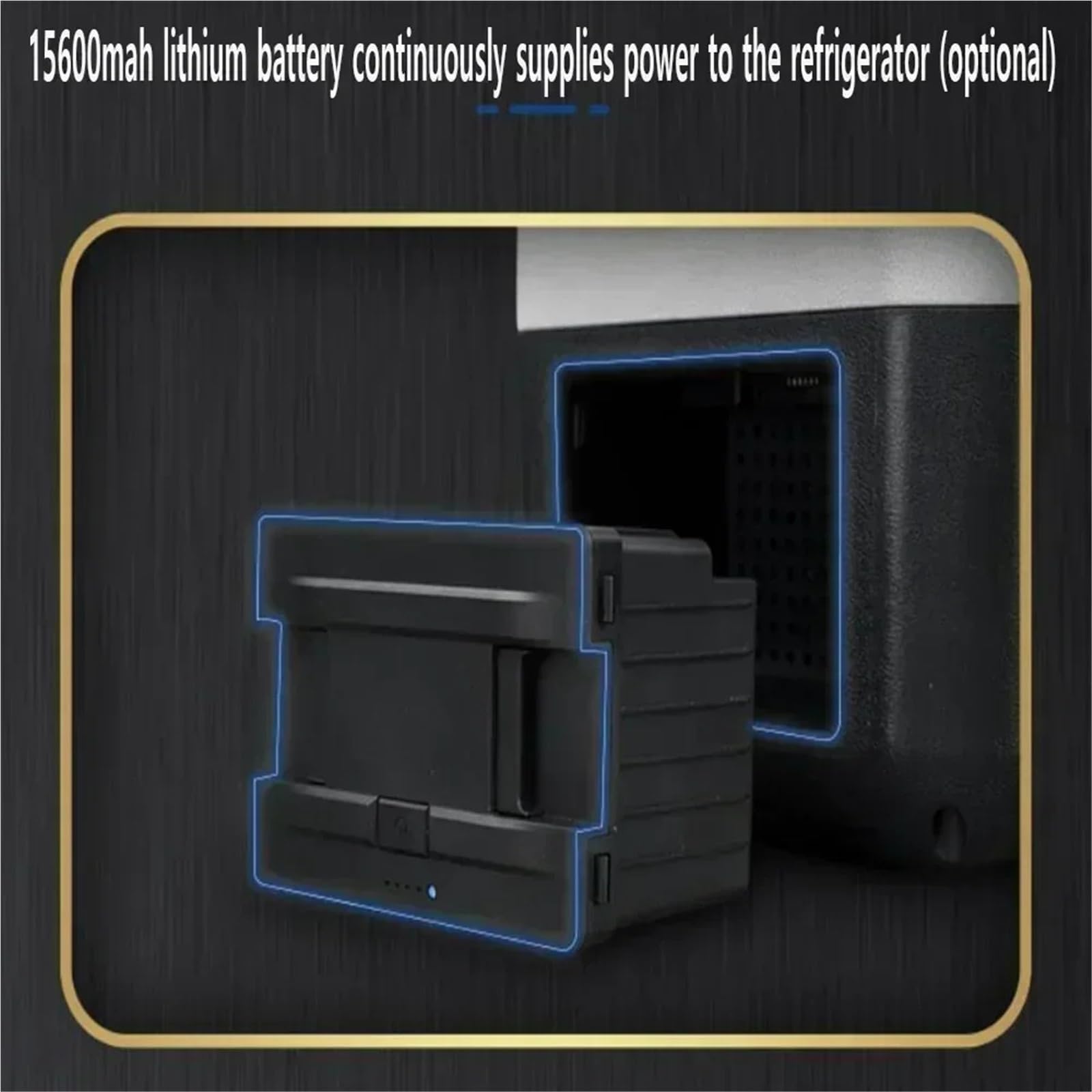 Alimentatore portatile – Batteria integrata per uso senza fili, ideale per auto, casa, campeggio – assicura un raffreddamento ininterrotto per il frigorifero