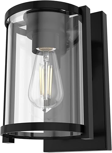 Hunter Fan Company 19125 Astwood - Aplique de pared, color negro mate