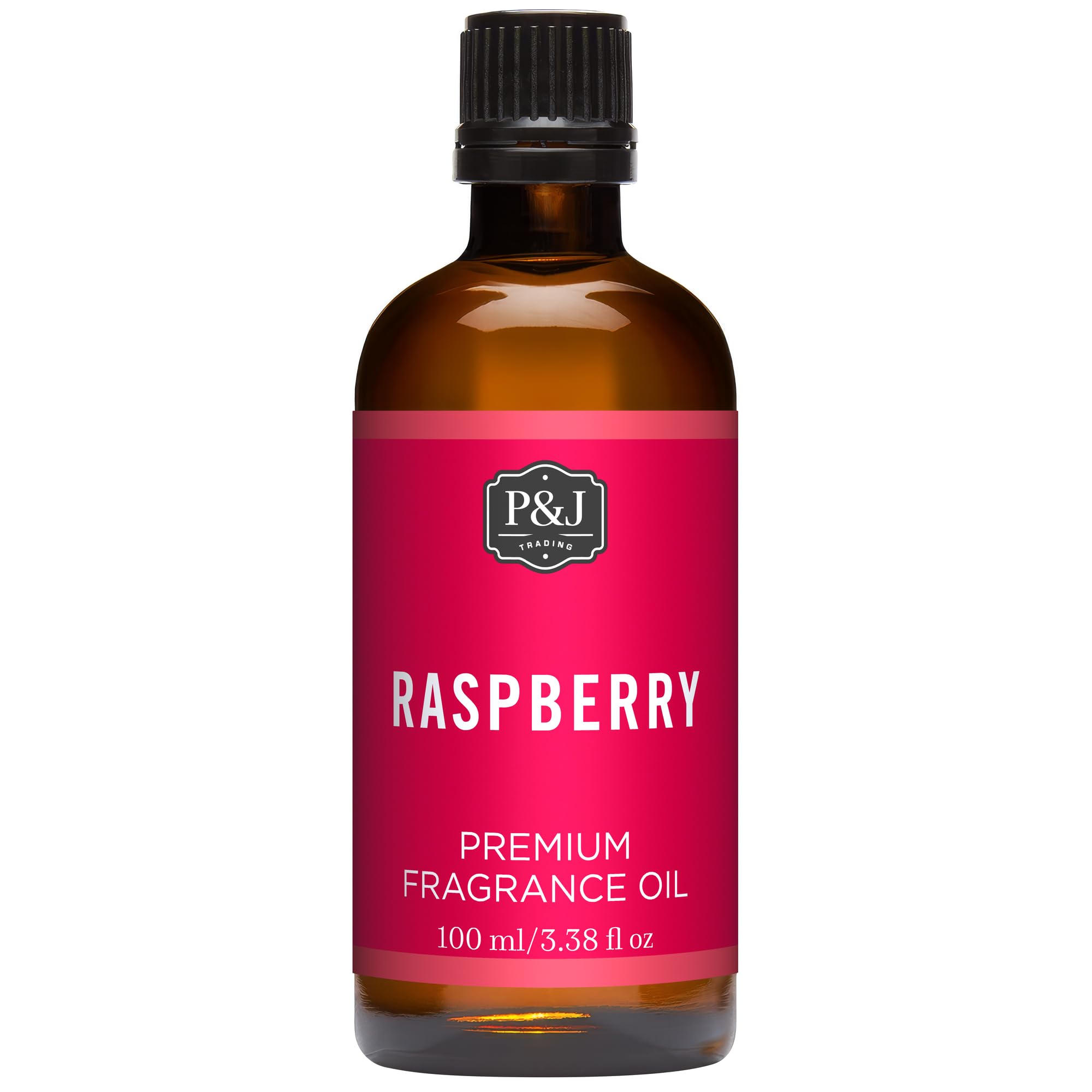 P&amp;J Trading - Raspberry Scented Oil 100ml - Fragrance Oil for Candle Making, Soap Making, Diffuser Oil