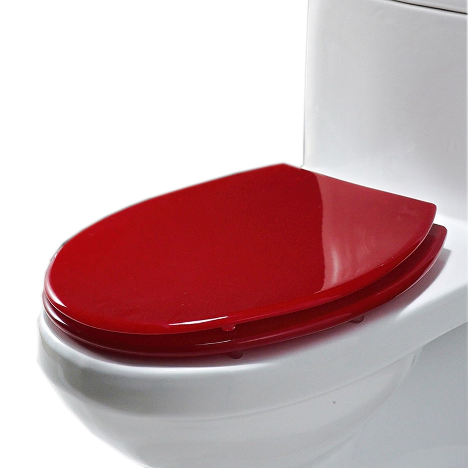 Soft Close Close Toilet seat, Quick Release Hinges, 360 Adjust, Easy Install Clean, Adjustable, Lightweight, Durable, Portable, User-Friendly, Compact Lightweight Build, Standard