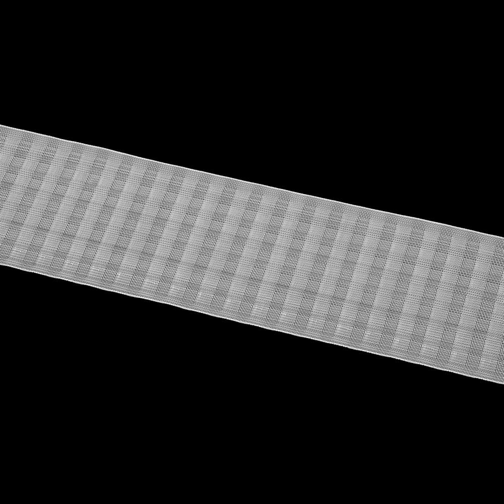 Gardinenband 50 Meter Multitaschenband Universal 80 mm Vorhangband 100% Polyester Transparent Faltenband zum Annähen für Vorhänge und Gardinen 4484MPA Soft Oz-Is Dar Tekstil