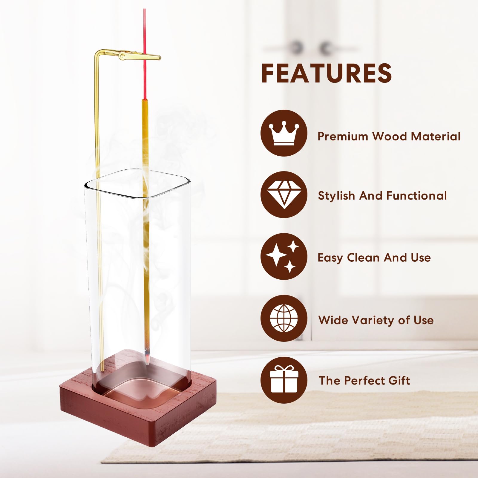 Amazon.com: 2 Pcs Glass Incense Holder for Sticks, Modern Incense