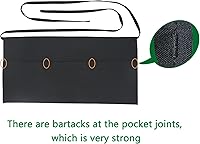 Vista 2 de Resistente al agua 3 bolsillos grandes cintura servidor delantal