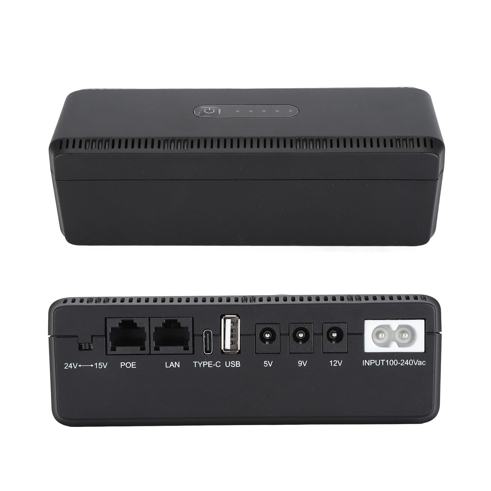 DC UPS, Alimentation par Batterie de Secours 100-240 V Portable pour Téléphone (Prise UE)
